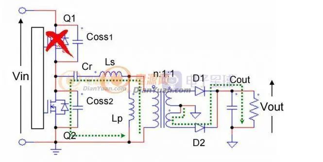 LLC電源的設計調試（拓撲原理講解二 F2激磁電感參與電路諧振后）
